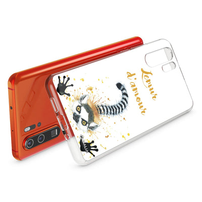 NALIA Hülle kompatibel mit Huawei P30 Pro, Motiv Handyhülle Ultra-Slim Silikon Case Crystal Cover Schutzhülle Durchsichtig, Dünne Handy-Tasche Backcover Transparent Bumper Lemur NALIA SlimFit Hülle