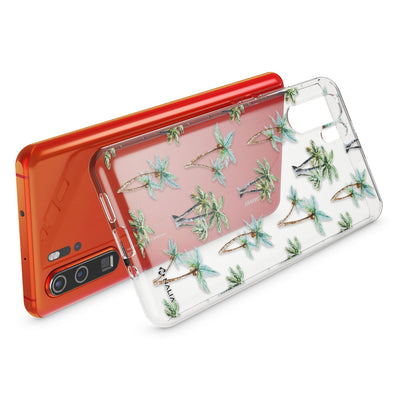 NALIA Hülle kompatibel mit Huawei P30 Pro, Motiv Handyhülle Ultra-Slim Silikon Case Crystal Cover Schutzhülle Durchsichtig, Dünne Handy-Tasche Backcover Transparent Bumper Aquarell Federn NALIA SlimFit Hülle