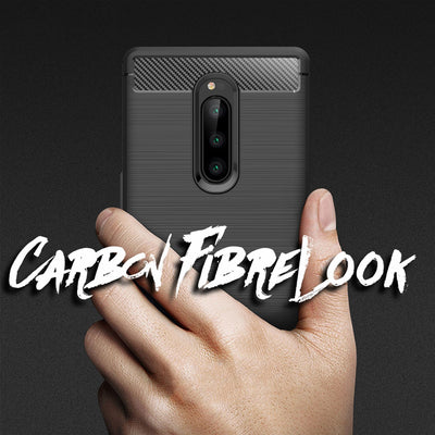 NALIA Silikonhülle für Sony Xperia 1 – Rutschfest & Matt – VORTEX (Gebürstete Optik & Carbon Design) – Marke aus Berlin Default Title NALIA Protective Hülle