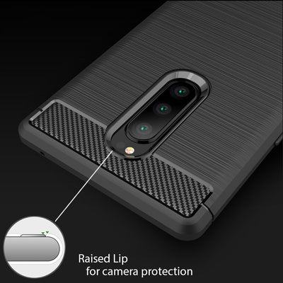 NALIA Silikonhülle für Sony Xperia 1 – Rutschfest & Matt – VORTEX (Gebürstete Optik & Carbon Design) – Marke aus Berlin Default Title NALIA Protective Hülle