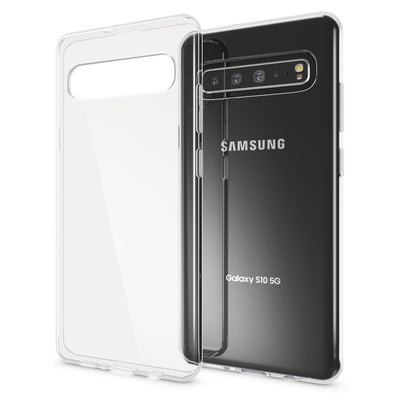 NALIA Transparente Silikonhülle für Samsung Galaxy S10 5G – Anti-Gelb & Rutschfest – GLAZE (Handyhülle Kristallklar, Schlank & Stoßfest) – Marke aus Berlin Default Title NALIA Transparente Hülle
