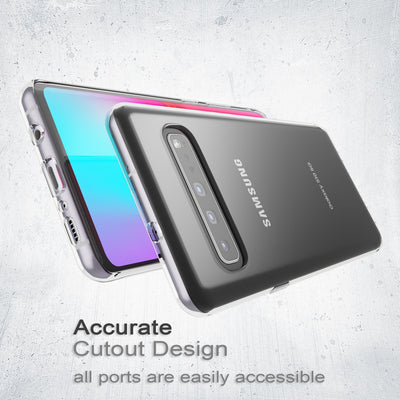 NALIA Transparente Silikonhülle für Samsung Galaxy S10 5G – Anti-Gelb & Rutschfest – GLAZE (Handyhülle Kristallklar, Schlank & Stoßfest) – Marke aus Berlin Default Title NALIA Transparente Hülle