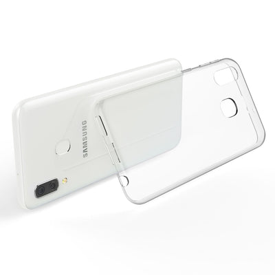 NALIA Handyhülle kompatibel mit Samsung Galaxy A20e Hülle, Dünne Durchsichtige Silikon Schutzhülle Phone Case Soft Cover, Ultra-Slim Bumper Gummi Handy-Tasche Skin Etui Schale Klar Weich - Transparent Default Title NALIA Transparente Hülle