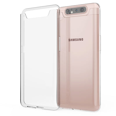 NALIA Handyhülle kompatibel mit Samsung Galaxy A80 Hülle, Dünne Durchsichtige Silikon Schutzhülle Phone Case Soft Cover, Ultra-Slim Bumper Gummi Handy-Tasche Skin Etui Schale Klar Weich - Transparent Default Title NALIA Transparente Hülle