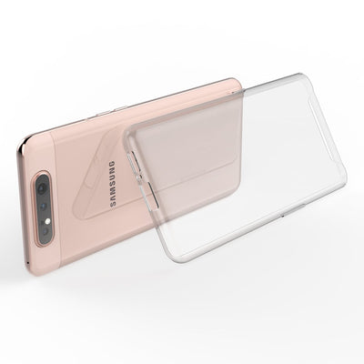 NALIA Handyhülle kompatibel mit Samsung Galaxy A80 Hülle, Dünne Durchsichtige Silikon Schutzhülle Phone Case Soft Cover, Ultra-Slim Bumper Gummi Handy-Tasche Skin Etui Schale Klar Weich - Transparent Default Title NALIA Transparente Hülle