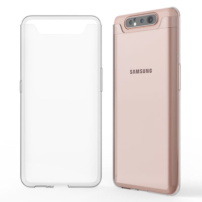 NALIA Handyhülle kompatibel mit Samsung Galaxy A80 Hülle, Dünne Durchsichtige Silikon Schutzhülle Phone Case Soft Cover, Ultra-Slim Bumper Gummi Handy-Tasche Skin Etui Schale Klar Weich - Transparent Default Title NALIA Transparente Hülle