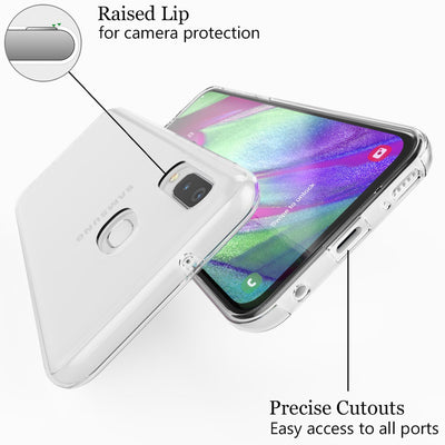 NALIA 360° Hülle für Samsung Galaxy A40 – Vorne & Hinten Schutz – 360GUARD (Full-Body Case) – Marke aus Berlin Default Title NALIA Transparente Hülle