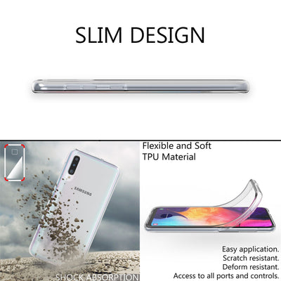 NALIA 360° Hülle für Samsung Galaxy A50 – Vorne & Hinten Schutz – 360GUARD (Full-Body Case) – Marke aus Berlin Default Title NALIA Transparente Hülle