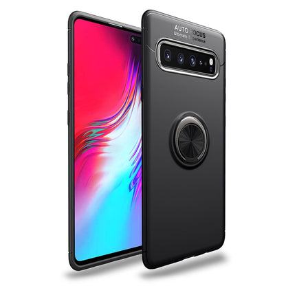 Handy Hülle für Samsung S10 5G, 360 Grad Ring Case Schutz Cover Tasche Schale Schwarz NALIA Protective Hülle