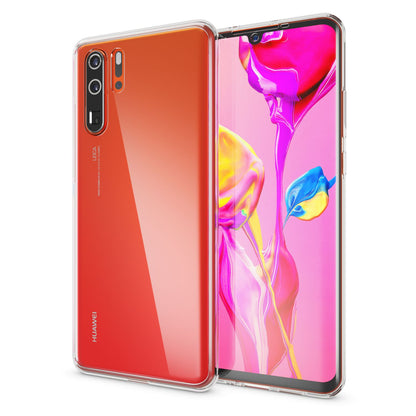 NALIA 360 Grad Handyhülle für Huawei P30 Pro, Full-Body Silikon Rundum Hülle Transparent NALIA