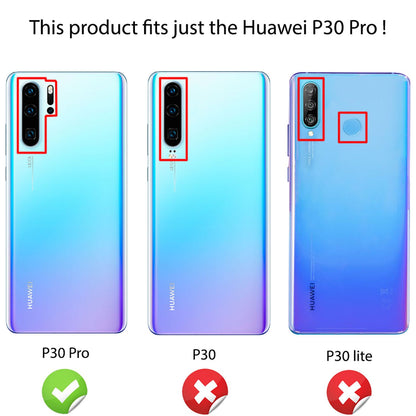 NALIA Handy Hülle für Huawei P30 Pro, 360 Grad Tasche Bumper Etui Displayschutz Transparent NALIA Transparente Hülle