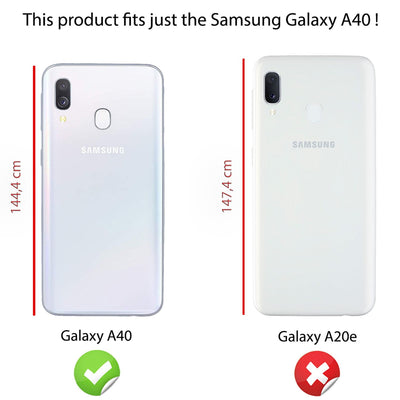 NALIA Glitzerhülle für Samsung Galaxy A40 – Funkelnder Glitzer-Look & Grip – SHINEPOP (Silikon Case) – Marke aus Berlin Türkis NALIA Protective Hülle