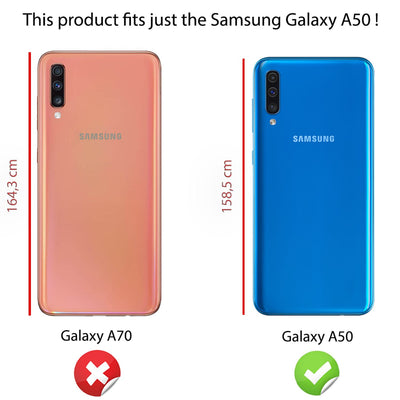NALIA Silikonhülle für Samsung Galaxy A50 – Rutschfest & Matt – VORTEX (Gebürstete Optik & Carbon Design) – Marke aus Berlin Default Title NALIA Protective Hülle