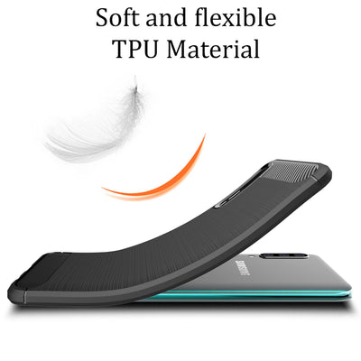 NALIA Silikonhülle für Samsung Galaxy A50 – Rutschfest & Matt – VORTEX (Gebürstete Optik & Carbon Design) – Marke aus Berlin Default Title NALIA Protective Hülle
