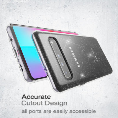 NALIA Glitzerhülle für Samsung Galaxy S10 5G – Funkelndes Silikon Case – DAZZLIN (Transparent & Stoßfest) – Marke aus Berlin Default Title NALIA Transparente Hülle