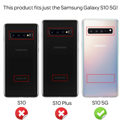 NALIA Panzerhülle für Samsung Galaxy S10 5G – Ring-Ständer 360° & Magnet-Halterung Kompatibel – RINGDEFEND (Stoßfestes Outdoor Case) – Marke aus Berlin Silber NALIA Outdoor Hülle