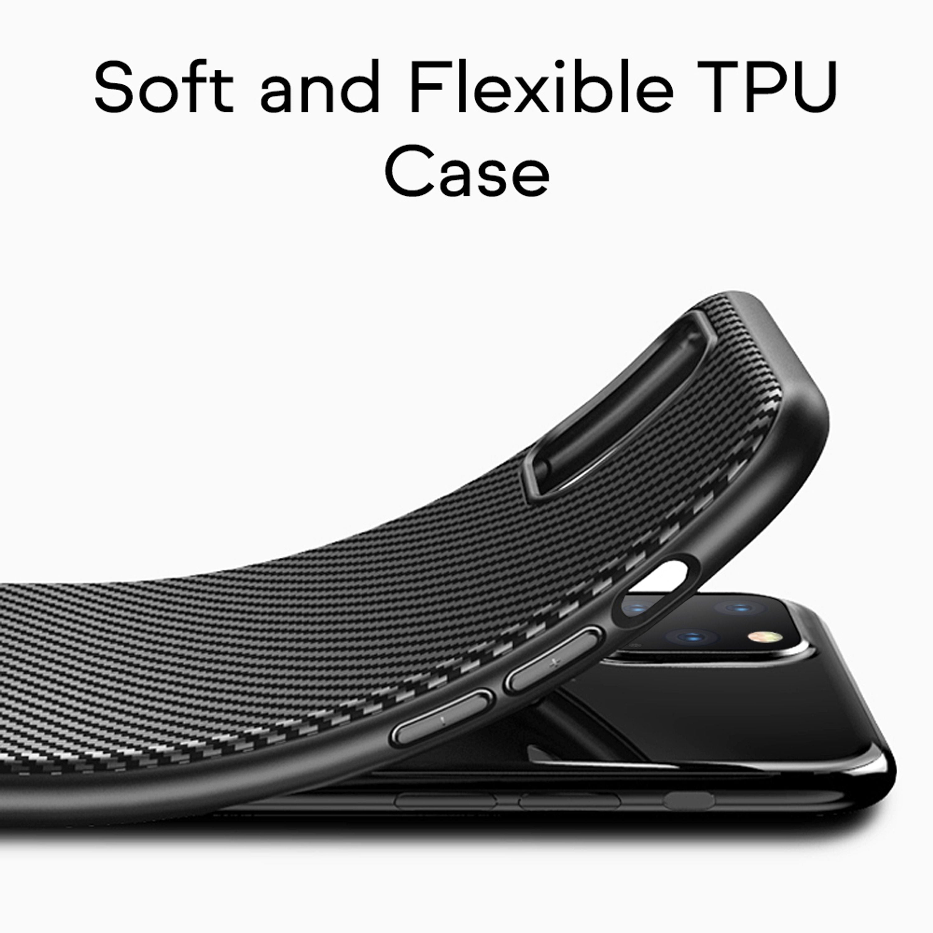 NALIA Carbon Look Handy Hülle für iPhone11 Pro, TPU Case Cover Bumper Schutz Default Title NALIA Protective Hülle