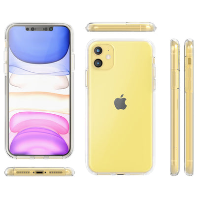 NALIA 360° Hülle für iPhone 11 – Vorne & Hinten Schutz – 360GUARD (Full-Body Case) – Marke aus Berlin Transparent NALIA Transparente Hülle