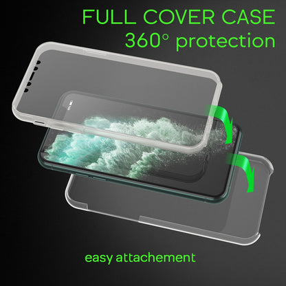 NALIA Handy Hülle für iPhone 11 Pro, Full-Cover TPU Schutz Case Cover Bumper Transparent NALIA Transparente Hülle