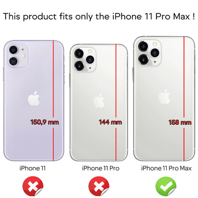 NALIA Panzerhülle für iPhone 11 Pro Max – Ring-Ständer 360° & Magnet-Halterung Kompatibel – RINGDEFEND (Stoßfestes Outdoor Case) – Marke aus Berlin Schwarz NALIA Protective Hülle