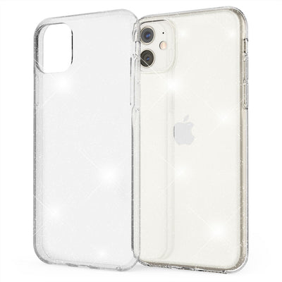 NALIA Glitzerhülle für iPhone 11 – Funkelndes Silikon Case – DAZZLIN (Transparent & Stoßfest) – Marke aus Berlin Transparent NALIA Transparente Hülle