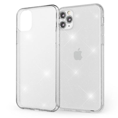 NALIA Glitzerhülle für iPhone 11 Pro – Funkelndes Silikon Case – DAZZLIN (Transparent & Stoßfest) – Marke aus Berlin Transparent NALIA Transparente Hülle