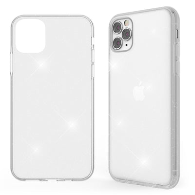 NALIA Glitzerhülle für iPhone 11 Pro – Funkelndes Silikon Case – DAZZLIN (Transparent & Stoßfest) – Marke aus Berlin Transparent NALIA Transparente Hülle