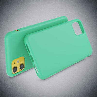NALIA Neon Silikonhülle für iPhone 11 – Soft-Touch & Signal-Neon – NEONSHOCK (Matte Schutzhülle) – Marke aus Berlin Grün NALIA Neon Hülle