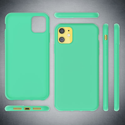 NALIA Neon Silikonhülle für iPhone 11 – Soft-Touch & Signal-Neon – NEONSHOCK (Matte Schutzhülle) – Marke aus Berlin Grün NALIA Neon Hülle
