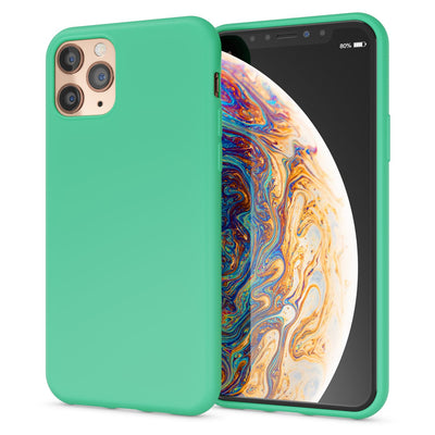 NALIA Neon Silikonhülle für iPhone 11 Pro Max – Soft-Touch & Signal-Neon – NEONSHOCK (Matte Schutzhülle) – Marke aus Berlin Grün NALIA Protective Hülle