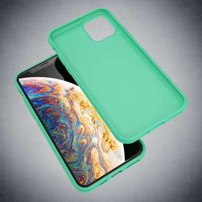 NALIA Neon Silikonhülle für iPhone 11 Pro Max – Soft-Touch & Signal-Neon – NEONSHOCK (Matte Schutzhülle) – Marke aus Berlin Grün NALIA Protective Hülle