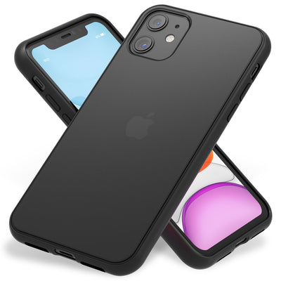 NALIA Matte Hülle für iPhone 11 – Kein Vergilben & Anti-Fingerabdruck – SUMMIT (Semi-Transparent & Schwarzer Rahmen) – Marke aus Berlin Default Title NALIA Protective Hülle