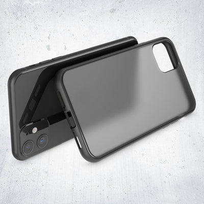 NALIA Matte Hülle für iPhone 11 – Kein Vergilben & Anti-Fingerabdruck – SUMMIT (Semi-Transparent & Schwarzer Rahmen) – Marke aus Berlin Default Title NALIA Protective Hülle