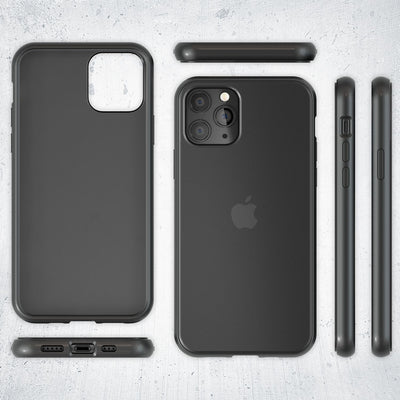 NALIA Matte Hülle für iPhone 11 Pro – Kein Vergilben & Anti-Fingerabdruck – SUMMIT (Semi-Transparent & Schwarzer Rahmen) – Marke aus Berlin Default Title NALIA Protective Hülle