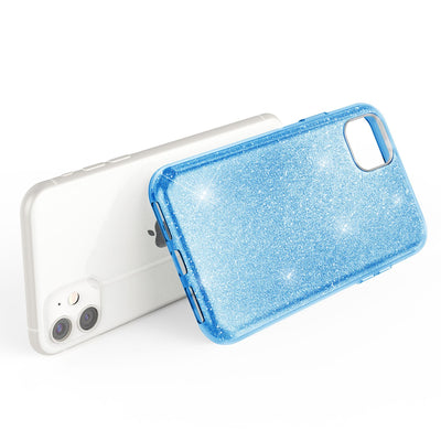 NALIA Glitzerhülle für iPhone 11 – Funkelnder Glitzer-Look & Grip – SHINEPOP (Silikon Case) – Marke aus Berlin Türkis NALIA Protective Hülle