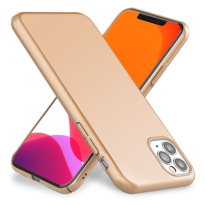 NALIA Ultra Slim Hardcase für iPhone 11 Pro Max – Anti-Fingerabdruck & 0.5mm Dünn – PUREFIT (Matt & Leicht) – Marke aus Berlin Gold NALIA SlimFit Hülle