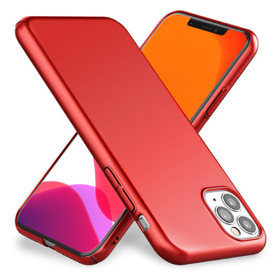 NALIA Ultra Slim Hardcase für iPhone 11 Pro Max – Anti-Fingerabdruck & 0.5mm Dünn – PUREFIT (Matt & Leicht) – Marke aus Berlin Rot NALIA SlimFit Hülle
