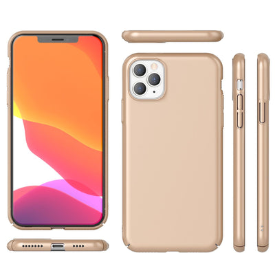 NALIA Ultra Slim Hardcase für iPhone 11 Pro Max – Anti-Fingerabdruck & 0.5mm Dünn – PUREFIT (Matt & Leicht) – Marke aus Berlin Gold NALIA SlimFit Hülle