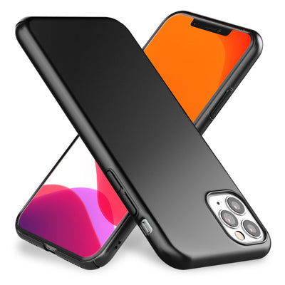 NALIA Hardcase kompatibel mit iPhone 11 Pro, Dünne Schutzhülle Handy-Tasche Hart Cover Matt, Leichte Handyhülle Phone Case Backcover Kunststoff Hülle Bumper Schutz Etui Schale Skin Schwarz NALIA SlimFit Hülle