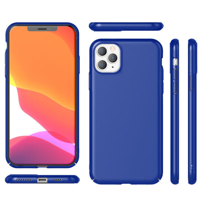 NALIA Hardcase kompatibel mit iPhone 11 Pro, Dünne Schutzhülle Handy-Tasche Hart Cover Matt, Leichte Handyhülle Phone Case Backcover Kunststoff Hülle Bumper Schutz Etui Schale Skin Blau NALIA SlimFit Hülle