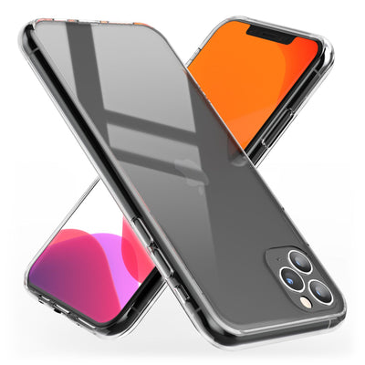 NALIA Hartglas Case kompatibel mit iPhone 11 Pro Hülle, Durchsichtiges Hardcase aus 9H Tempered Glass mit Silikon Bumper, Stoßfeste & Robuste Handyhülle Cover Schutzhülle - Transparent Default Title NALIA Transparente Hülle