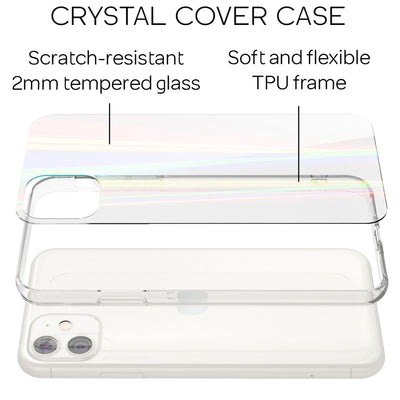 NALIA Transparente Glashülle für iPhone 11 – Holografischer Prisma-Effekt (Regenbogen Schimmer) – 9H Hartglas & Anti-Gelb – AURORA – Marke aus Berlin Default Title NALIA Protective Hülle