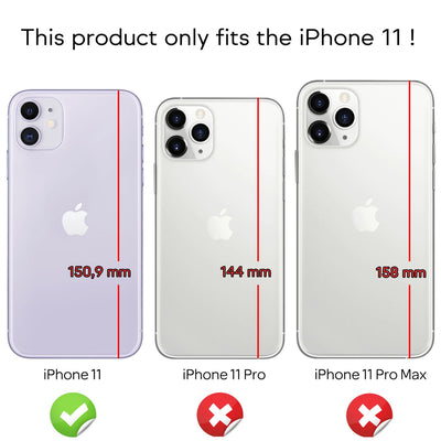 NALIA Handykette für iPhone 11 – Transparentes Hybrid-Case & Band – HANGIT (Anti-Gelb Rückseite & Verstellbar) – Marke aus Berlin Grün Weiß NALIA Transparente Hülle