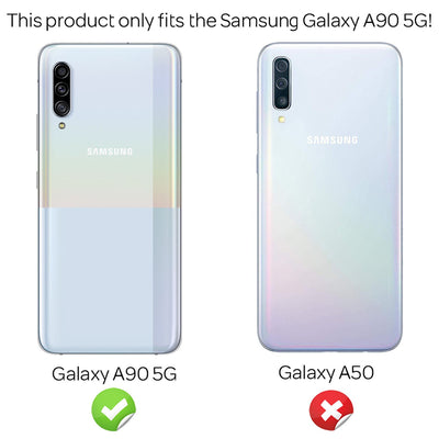 NALIA Silikonhülle für Samsung Galaxy A90 5G – Rutschfest & Matt – VORTEX (Gebürstete Optik & Carbon Design) – Marke aus Berlin Default Title NALIA Protective Hülle