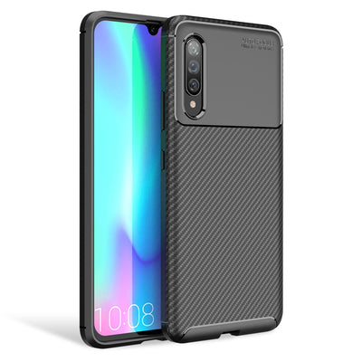 NALIA Carbon Look Handyhülle kompatibel mit Samung Galaxy A90 5G Hülle, Ultra-Slim TPU Silikon Smartphone Backcover Dünne Schutzhülle, Phone Soft Cover Case Handy-Tasche Etui Gummi Bumper - Schwarz Default Title NALIA Protective Hülle