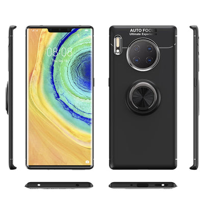 NALIA Ring Handyhülle kompatibel mit Huawei Mate 30 Pro / Mate 30 Pro 5G Hülle, Silikon mit 360 Grad Finger-Halter für magnetische KFZ-Halterung, Schutzhülle Cover Phone Case Handy-Tasche Schutz Etui Default Title NALIA Protective Hülle