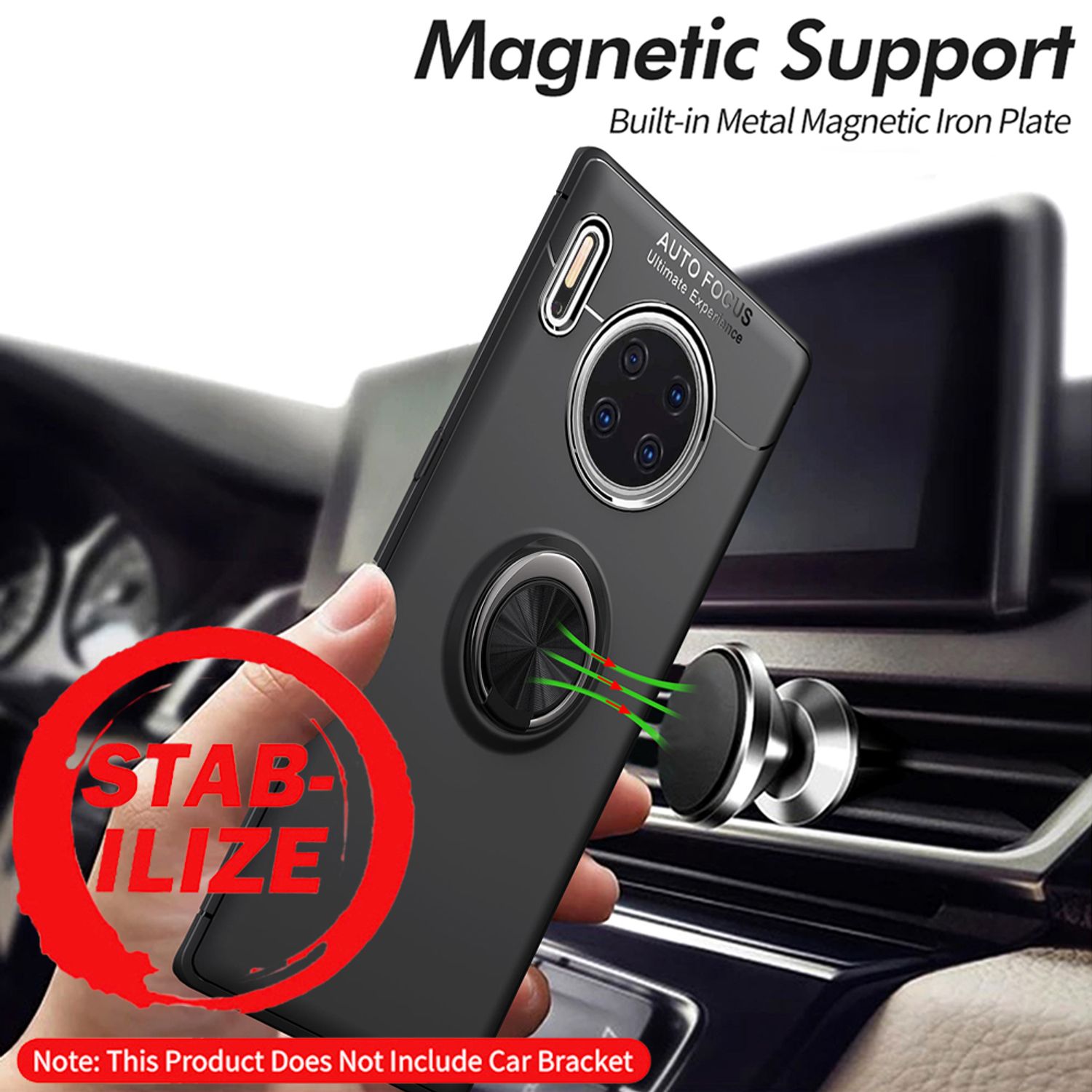 NALIA Ring HandyHandyhülle für Huawei Mate 30 Pro / Mate 30 Pro 5G Handyhülle mit Halter Default Title NALIA Protective Hülle