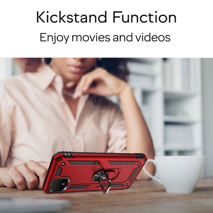 NALIA Ring Handy Hülle für Google Pixel 4, Case Cover für magnetische Halterung Schwarz NALIA Protective Hülle