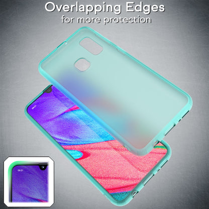 NALIA Handy Handyhülle für Samsung Galaxy A20e, Slim Schutz Tasche Case Bumper Etui Weiß NALIA