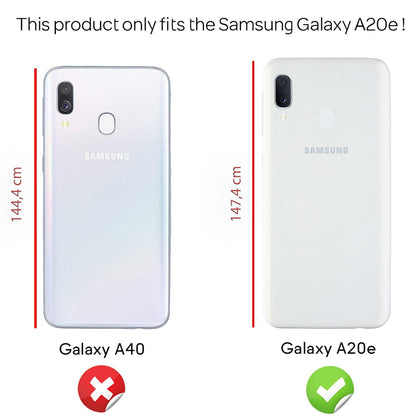 NALIA Handy Handyhülle für Samsung Galaxy A20e, Slim Schutz Tasche Case Bumper Etui Weiß NALIA
